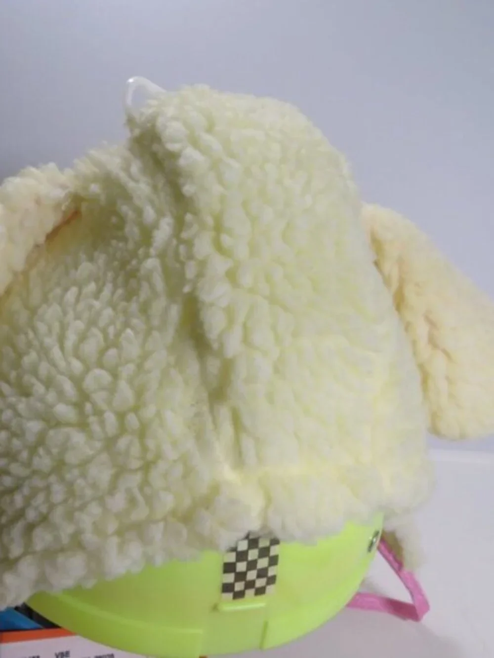 Fleece Sheep Lamb Costume Hood Hat Floppy Satin Ears Nativity Easter Kids